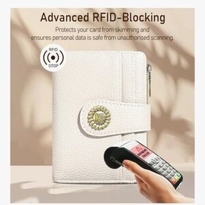 White RFID-Blocking Wallet